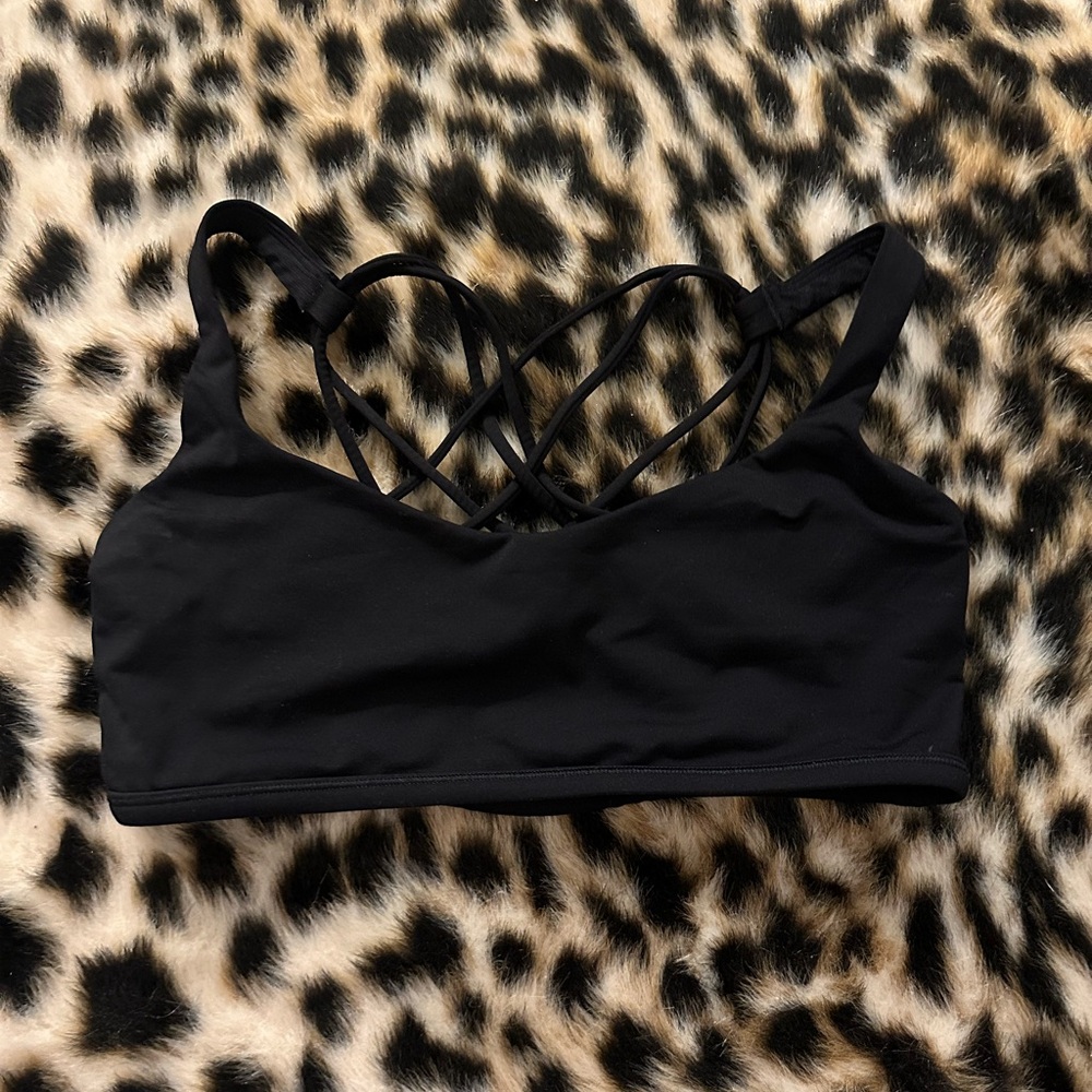 Lululemon Athletica Black Minimalist Sports Bra